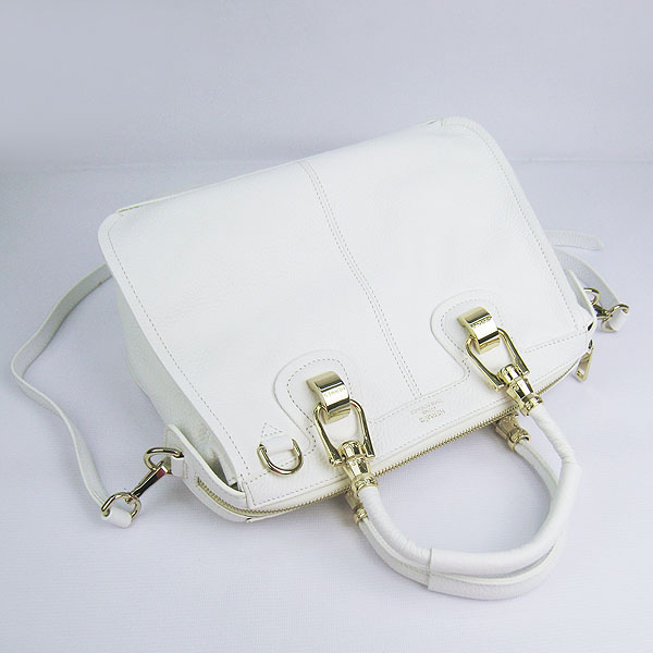 Replica Hermes New Arrival Double-duty leather handbag White 60669 - Click Image to Close